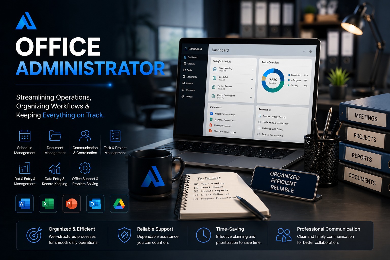 Office administrator service preview