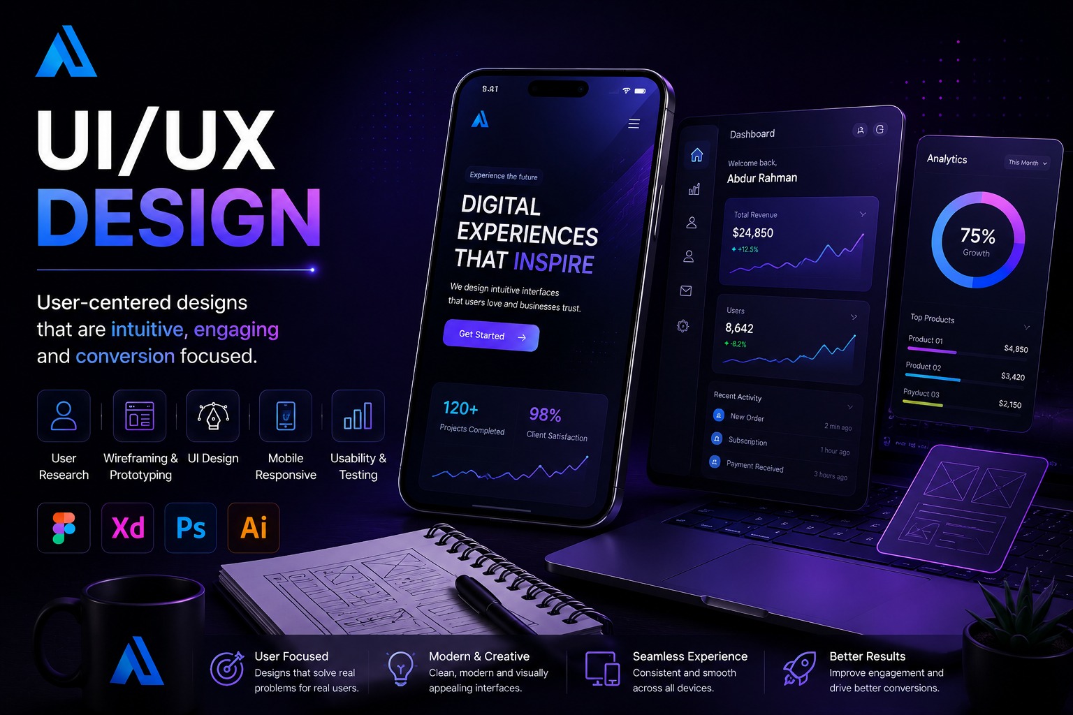 UI UX design preview